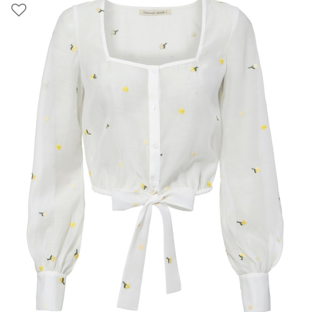 NWT The East Order Emilia Floral Top size XS